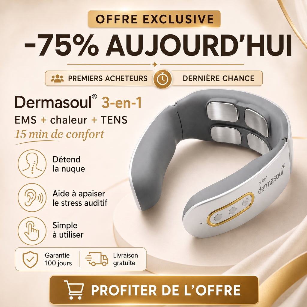 Dermasoul® 3-en-1 | Relaxation Cervicale | Offre Exclusive -75%