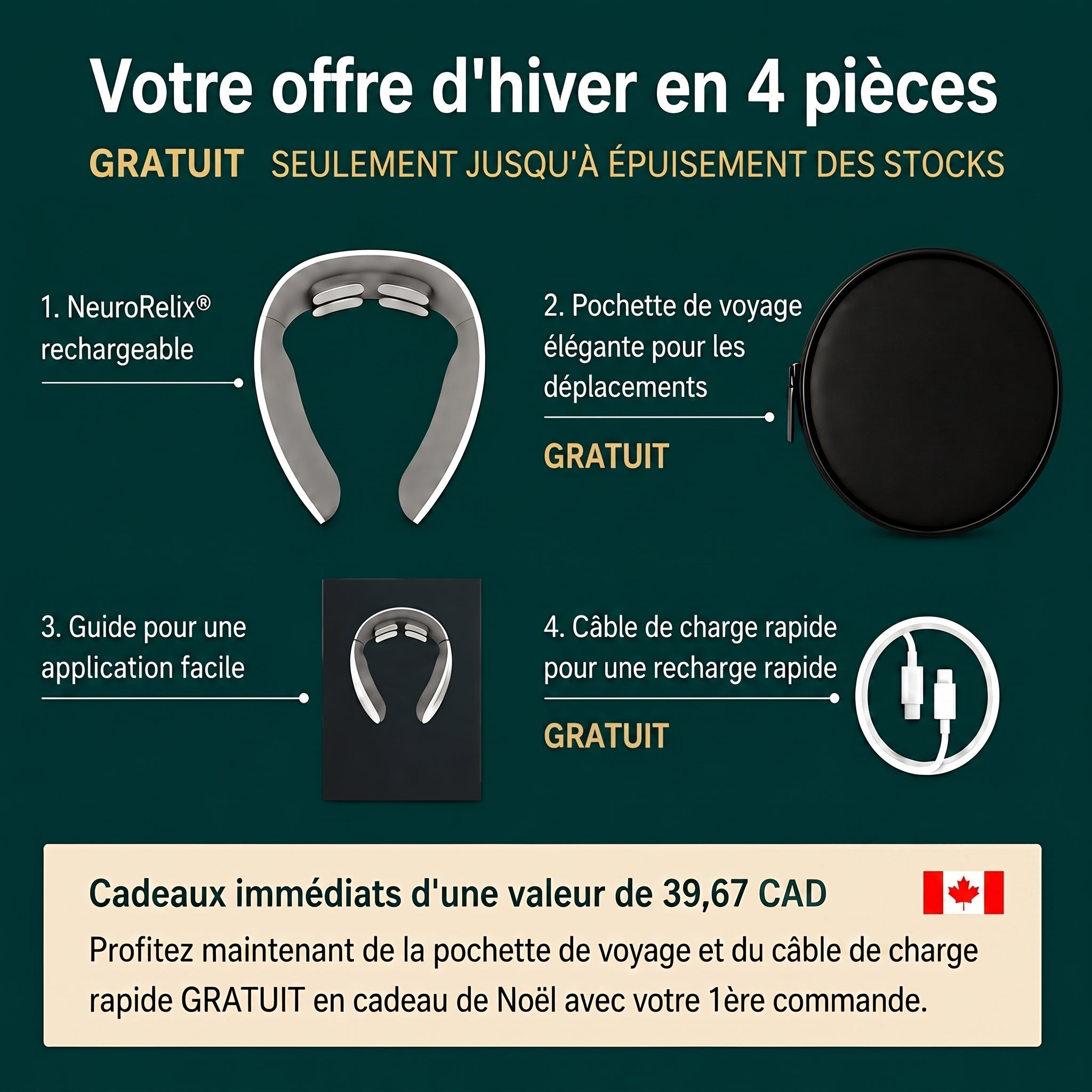 NeuroRelix®Pro 3-en-1 Solution contre les acouphènes-CAD
