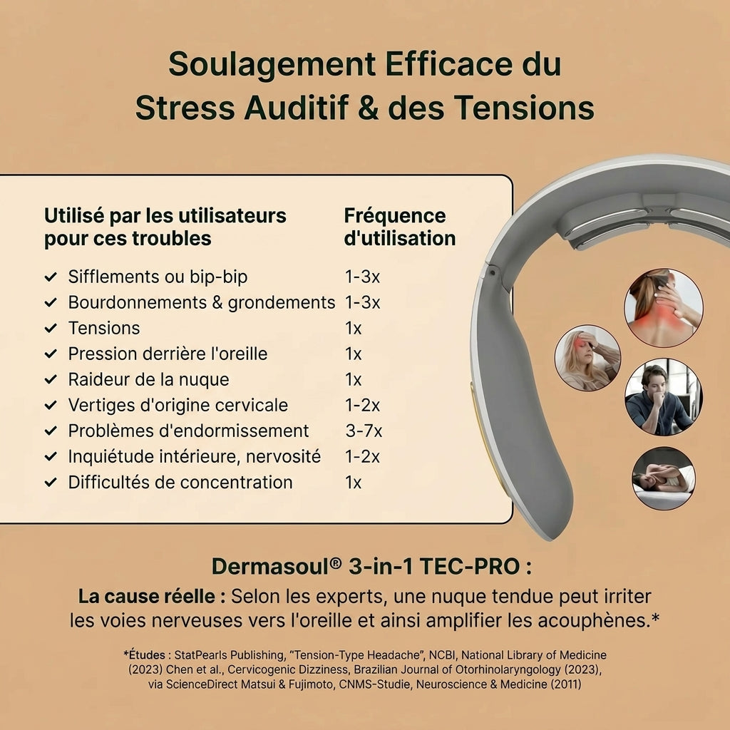 Dermasoul® Solution 3-en-1 contre les acouphènes